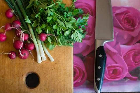 A salad preparation Stock Photos