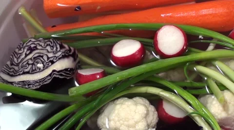 Salad Prep.m2ts Stock Footage 1086486