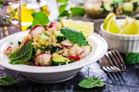 Salad of quinoa Foto stock