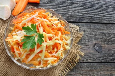Salad of raw vegetables Stock Photos