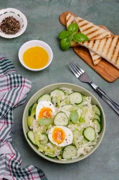Salad of raw vegetables Stock Photos