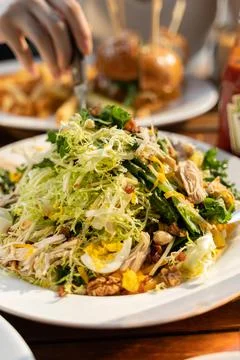 Salad in a restaurant Stock Photos