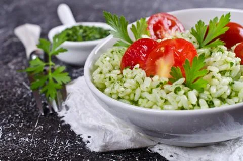 Salad with rice Stock Photos