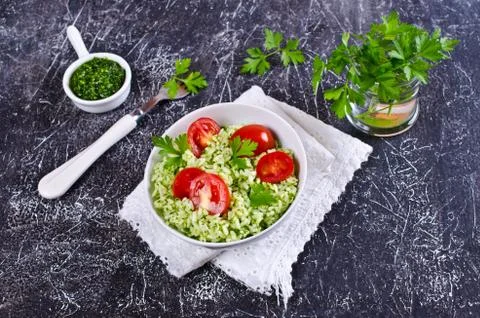 Salad with rice Stock Photos