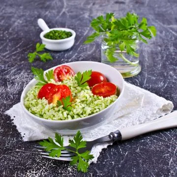 Salad with rice Stock Photos