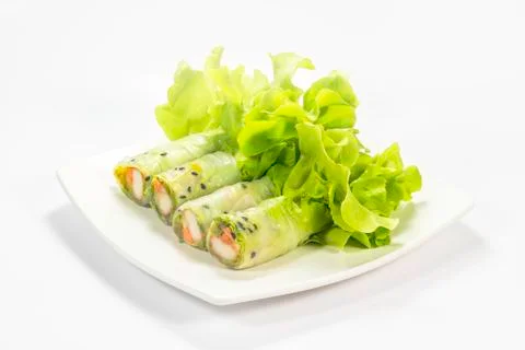 Salad roll Stock Photos