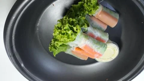 Salad rolls, Stock Photos