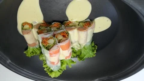 Salad rolls, Stock Photos