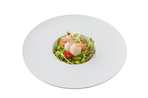Salad with shrimp Stock Photos