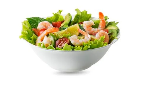 Salad with shrimp Stock-Fotos