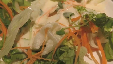 Salad with spices Stock Footage 70546431