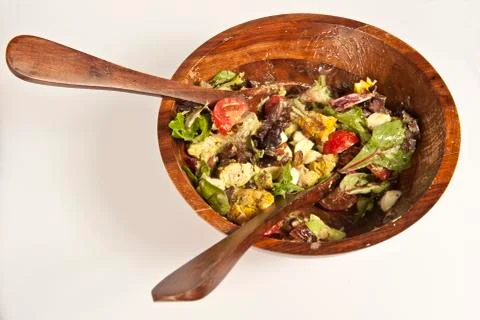 Salad in Studio 库存照片