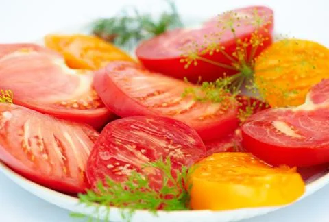 Salad from a tomato Foto stock