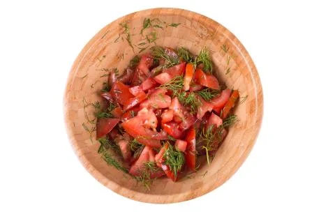 A salad of tomato Stock Photos