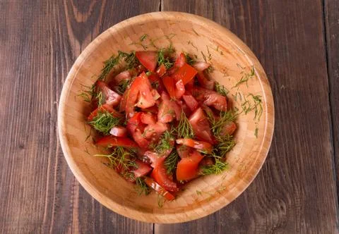 A salad of tomato Stock Photos