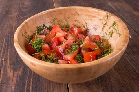 A salad of tomato Stock Photos