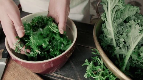 Salad Tossing Video stock 78648588