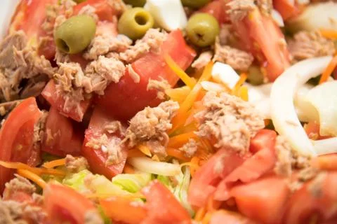 Salad with tuna  . Foto stock