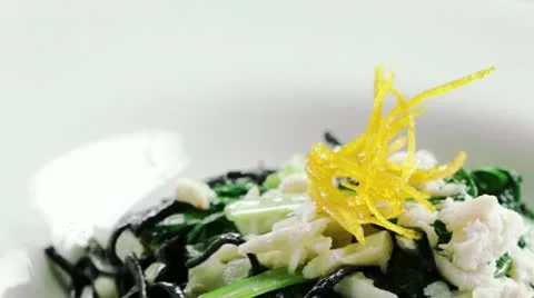 Salad Turn Stock Footage 12273516