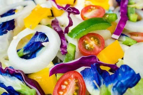 Salad vegetables Stock Photos