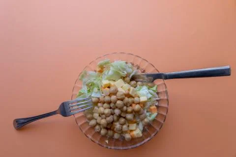 Salad with vegetables Stockfoto's