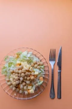 Salad with vegetables Stockfoto's