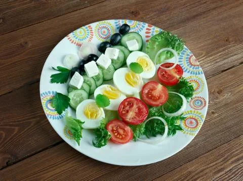 Salade composee du soleil Foto stock