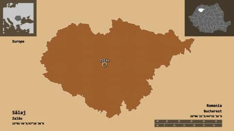 Salaj, county of Romania. Previews. Pattern Stock Illustration