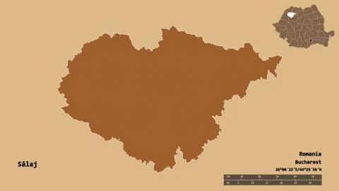 Salaj, county of Romania, zoomed. Pattern イラスト素材
