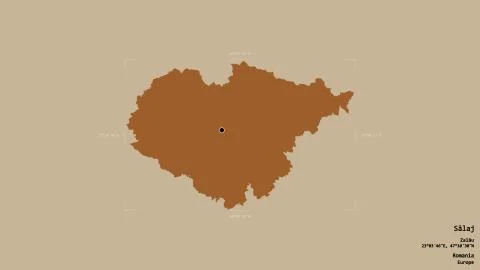 Salaj - Romania. Bounding box. Pattern Stock Illustration