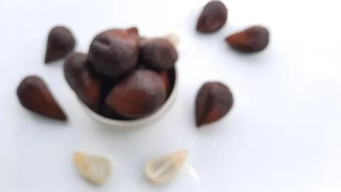 Salak fruit on a blurred white background 01 Stock Photos