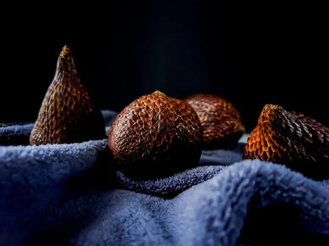 Salak is a type of palm fruit commonly eaten. snake fruit, its scientific n.. Stock Photos