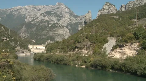 Salakovac dam 库存影片 8686406