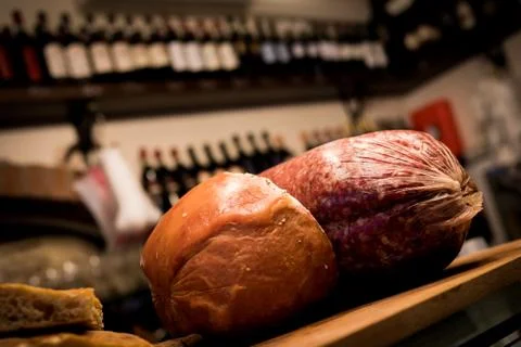 Salami in Florence Stock Photos