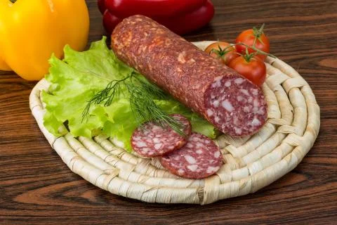 Salami Foto stock