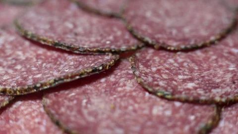 Salami Rotating Stock Footage 102826337