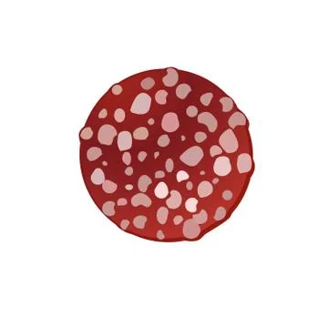 Salami sausage slice icon. Editable element for your design. Grocery store as Stock Illustration