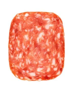 Salami slice Stock Photos