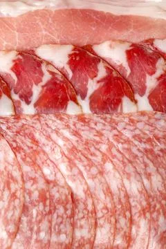Salami snack Stock Photos