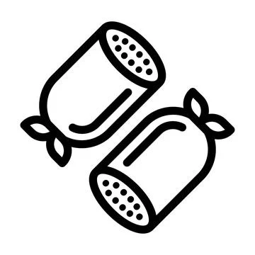 Salami Vector Icon Design Illustration Stock Illustration