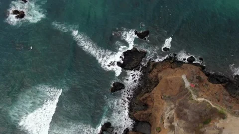 Salango manabi ecuador drone Vídeos de archivo 134914404