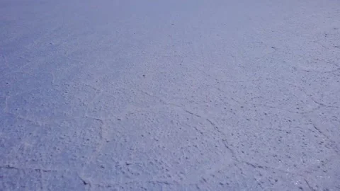 Salar de Uyuni Close Up Salt Texture Geometric Crust Bolivia 4K Stock Footage 332176782