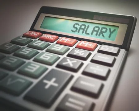 Salary Calculator Illustrazione stock