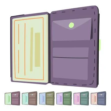 Salary checkbook vector cartoon graphic Stock Illustration