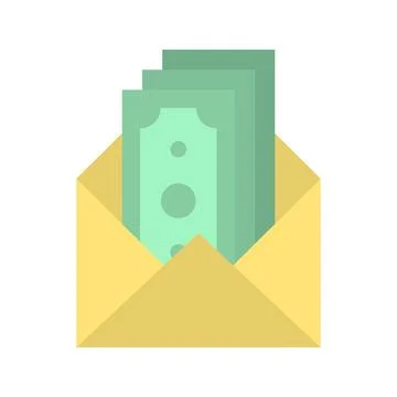 Salary icon vector image. Illustrazione stock