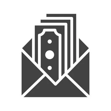 Salary icon vector image. Stock Illustration