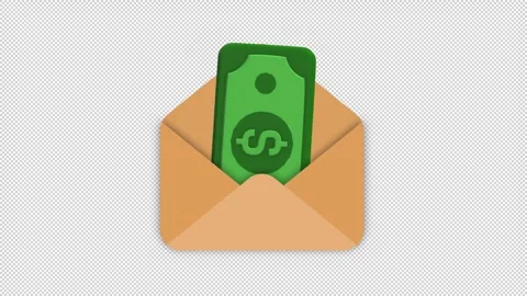 Salary Letter Icon Stock Footage 308719675