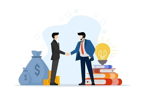 Salary negotiation concept Stock Illustration