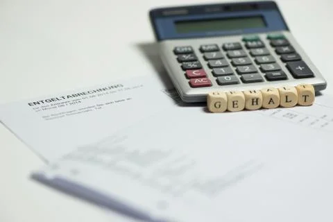 Salary statement Stock Photos