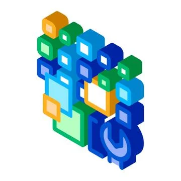 Salary for work isometric icon vector illustration 스톡 일러스트